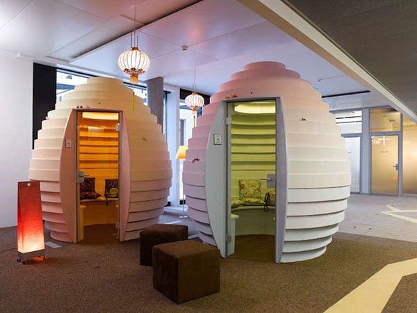 Google's EMEA Engineering Hub, Zurich, hosts egg-shaped pods