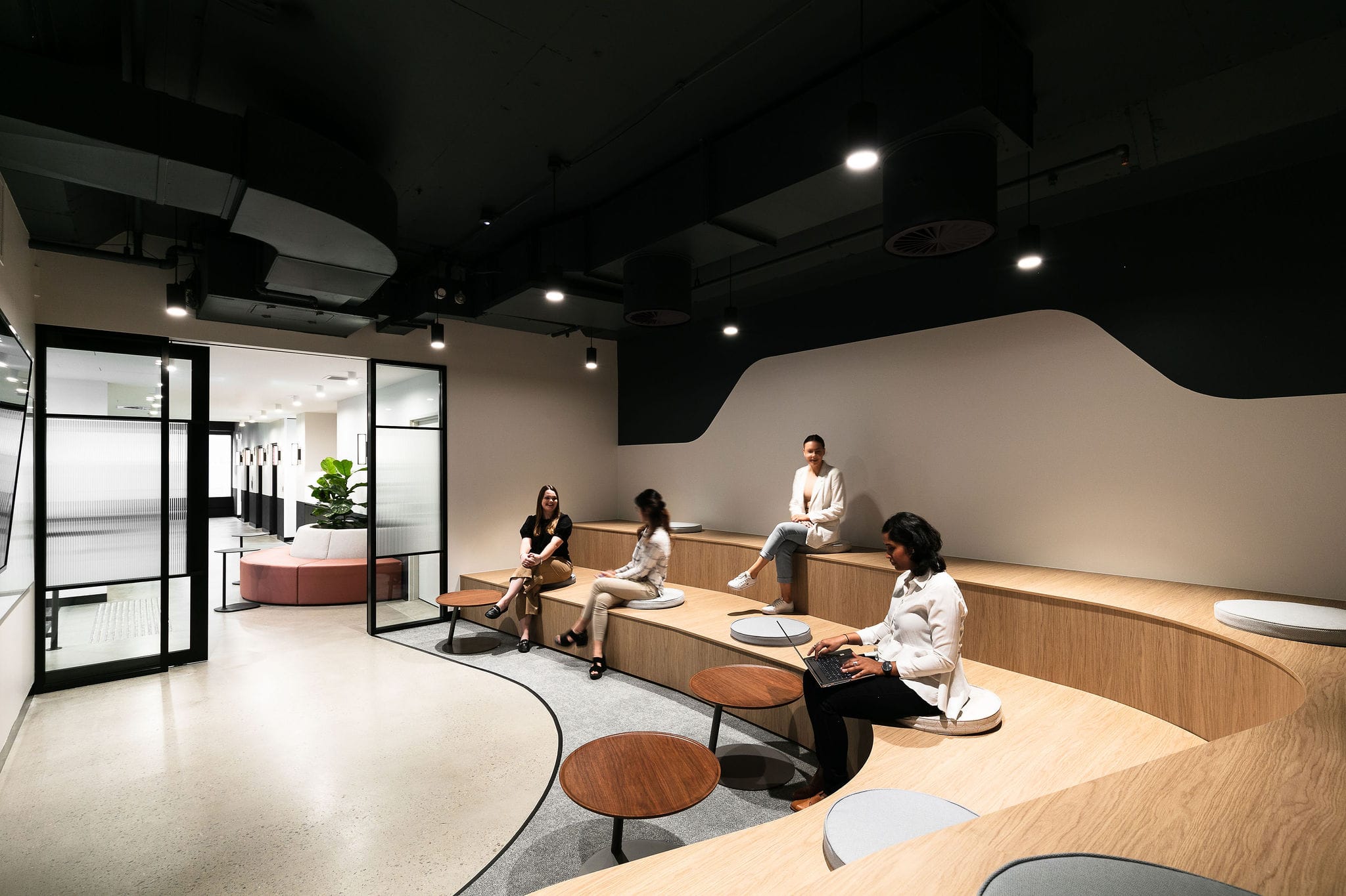 Chartered Accountants Australia and New Zealand (ANZ CA) collaboration space designed by Axiom Workplaces